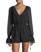 Lace V-neck Romper