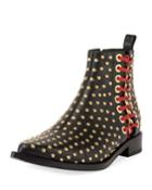 Cowboy Chain-stitch Bootie