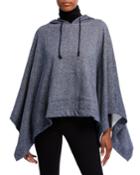 Hooded Fleece Ruana W/ Kangaroo Pocket