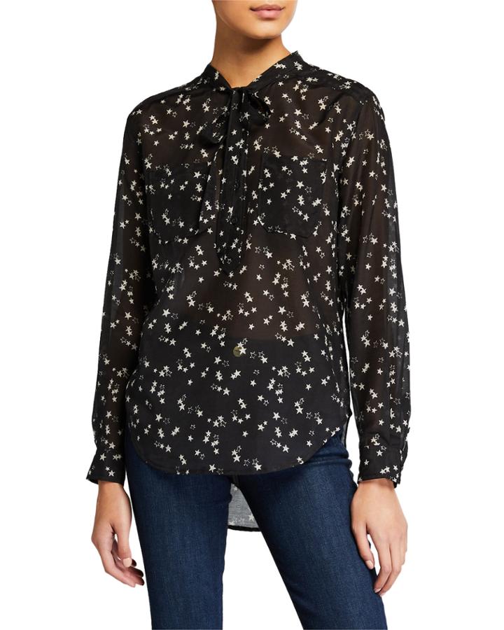 The Darling Lili Stars Tie Blouse