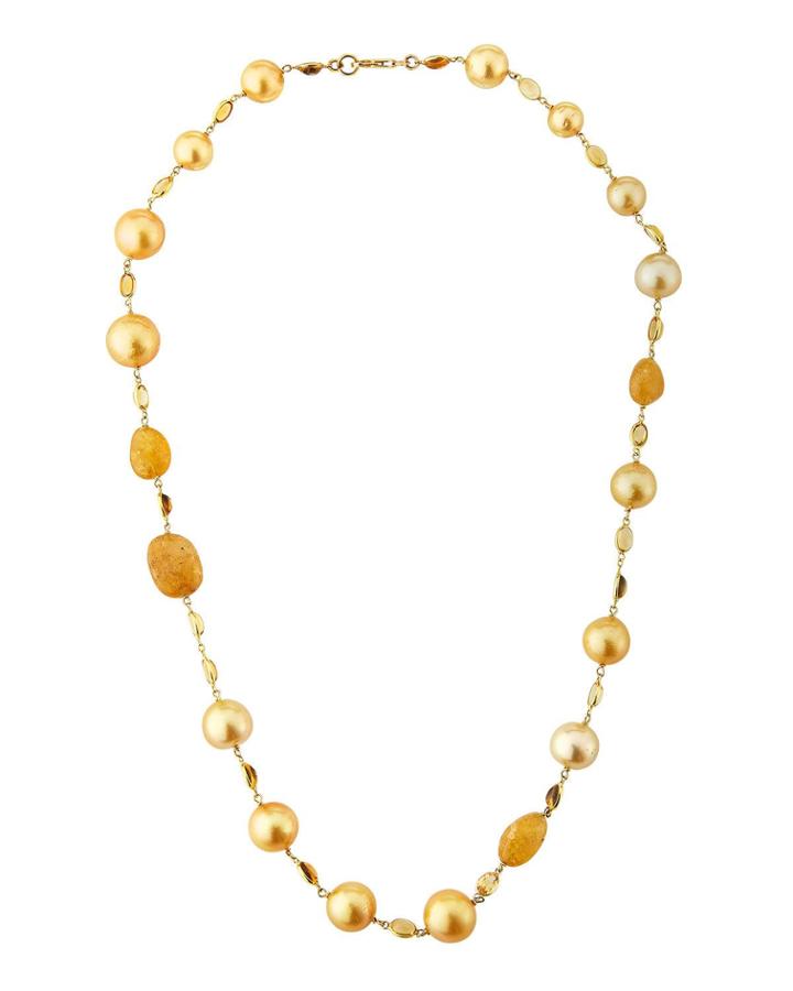 18k Golden South Sea Pearl Necklace