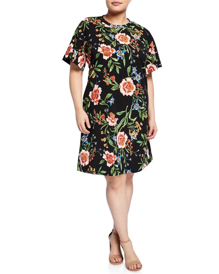 Plus Size Floral-print