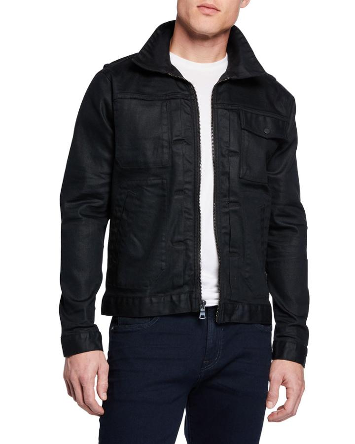 Men's Zip Denim Jacket