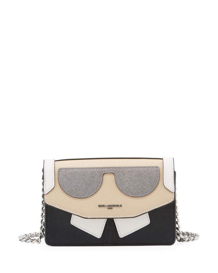 Maybelle Karl Leather Crossbody Bag