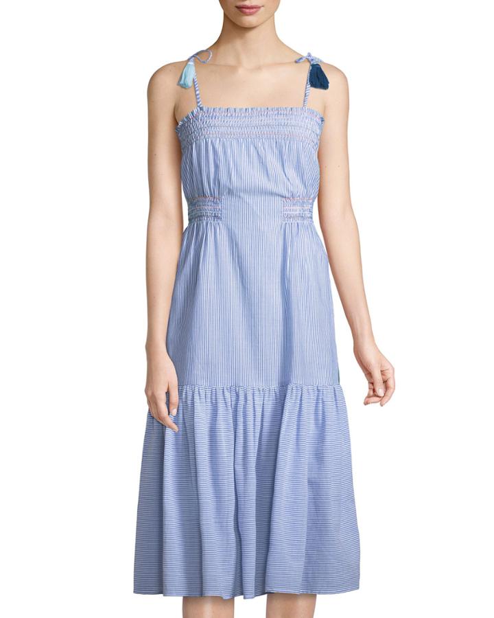 Tassel-shoulder Striped