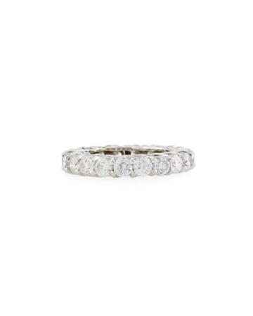 14k White Gold Diamond Eternity Ring,