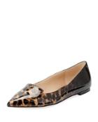 Nenna Leopard-print Ballerina Flat