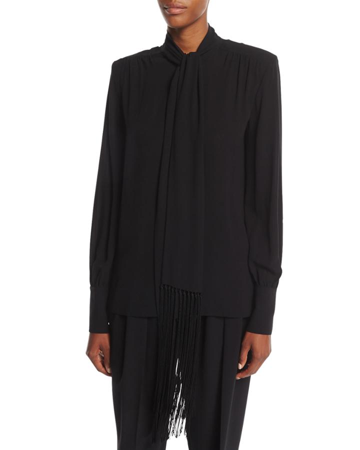 Silk Georgette Fringed