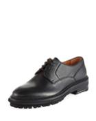 Men's Grained Leather Lug-sole Derby