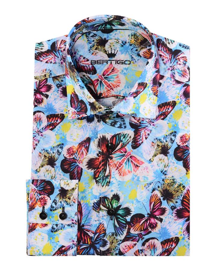 Men's Martin Abstract Butterfly Poplin