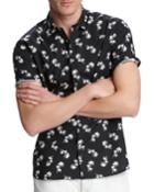 Men's Jasper Palm Toss Printed Short-sleeve