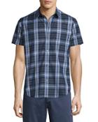 Rammis Short-sleeve Plaid Shirt, Outer