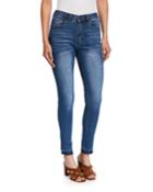 High-rise Skinny Jeans With Release Hem