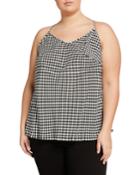 Plus Size Checkered