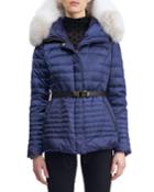 Apres-ski Down-fill Jacket With Fox Fur Hood