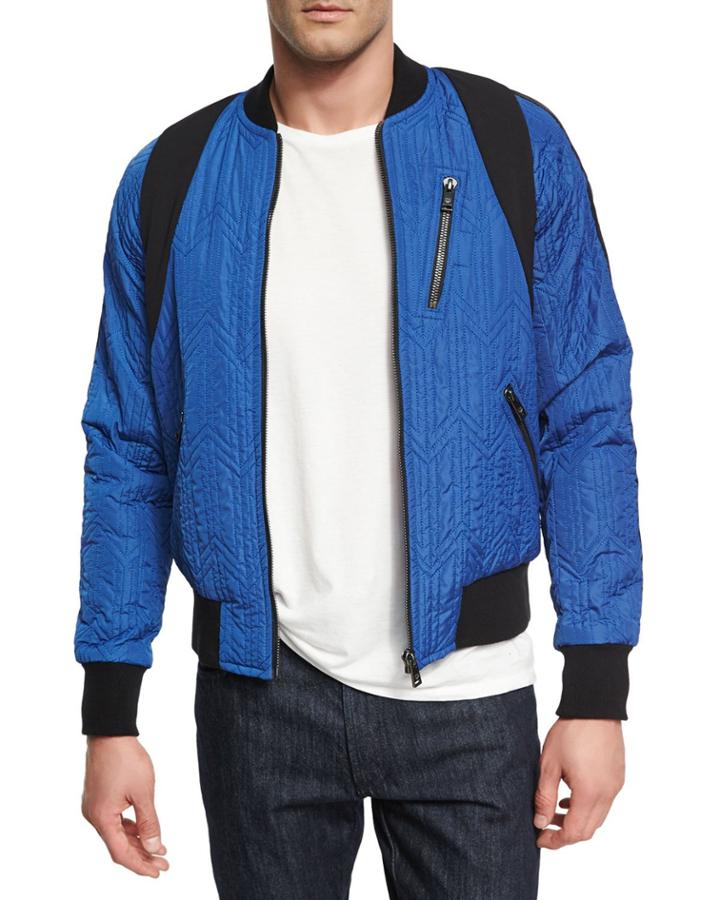 X Cr Collection Quilted Bomber Jacket