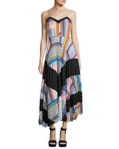 Pleated Spaghetti Strap