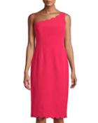 Scalloped One-shoulder