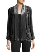 Silk Velvet Burnout Cardigan