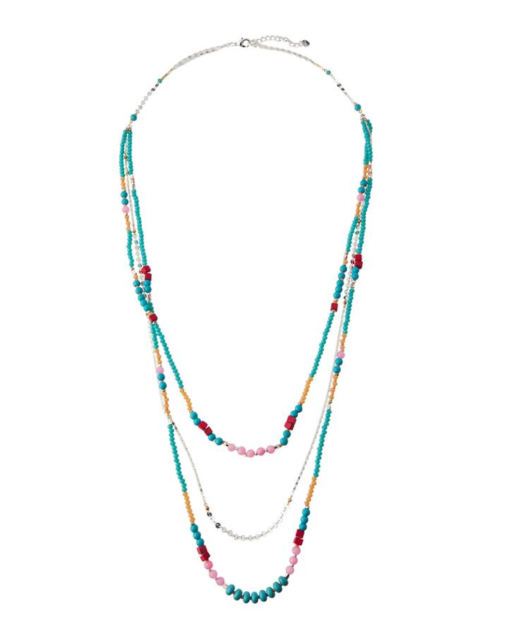 Delicate Beaded Triple-strand Necklace