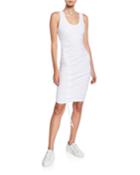 Ruched Tie-bottom Bodycon Dress