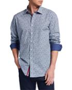Men's Floral-print Button Down