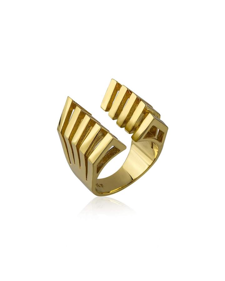 Modernist Split Ring,