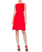 Sleeveless Cotton Overlay Dress,