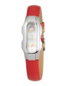 Mini Signature 2-dial Watch, Red/steel