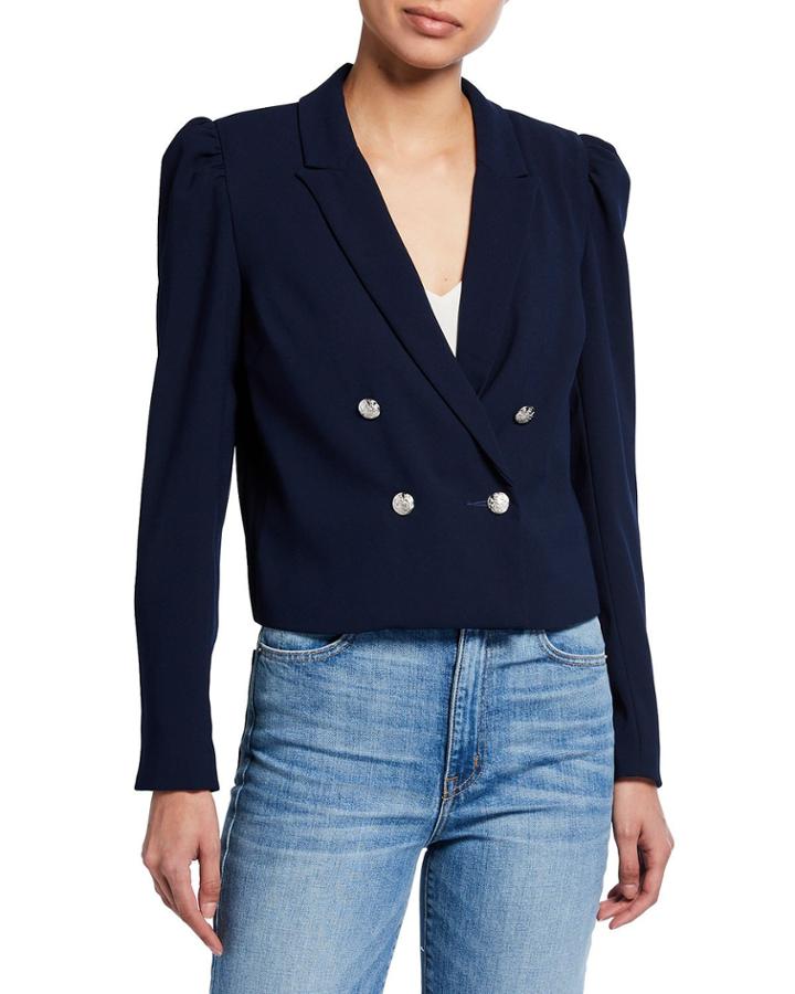 Double-breasted Cropped Blazer