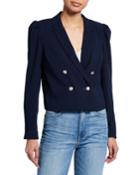 Double-breasted Cropped Blazer
