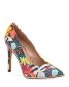 Harleigh Chain-trim Printed Pumps