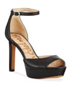 Jerin Leather Ankle-strap Platform