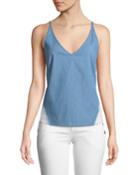 Lucy V-neck Chambray Cami Top