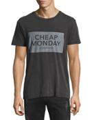 Graphic-logo Jersey Tee, Black