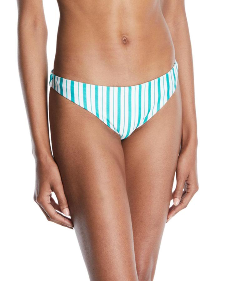 Good Vibes Striped Bikini Bottoms