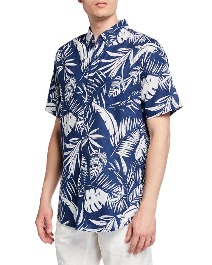 Men's Jack Leaf-print Short-sleeve