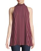 Madeline Mock-neck Sleeveless Tunic