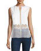 Karma Sleeveless Paneled Blouse