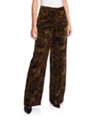Wide-leg Cotton Pants