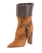 Tanger Mixed Leather Tassel Boot