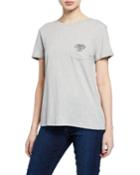 Brooch Pocket Crewneck Tee