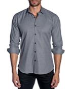 Men's Semi-fitted Micro Gingham-print