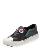 Leather Faces Slip-on