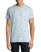 Men's Dragonfly-print Crewneck T-shirt