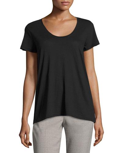 Scoop-neck Relaxed Tee