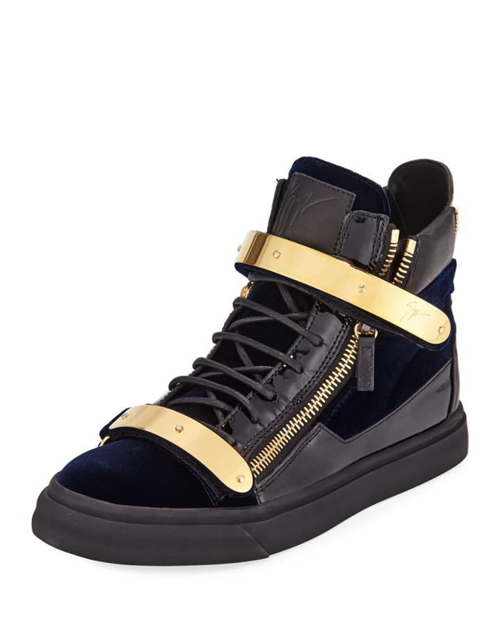 Mixed-media High-top
