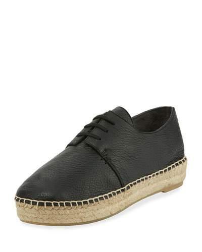 Cynthia Lace-up Leather Espadrille