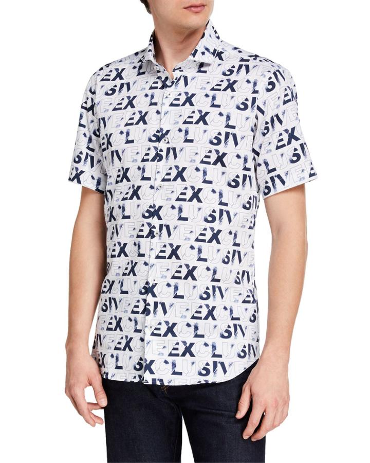 Men's Exclusive Typographic Short-sleeve