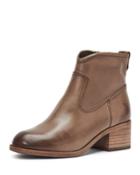 Claire Leather Ankle Booties